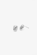 SŌU 925 純銀耳環 Contour Stud | 長方形凹凸耳環
