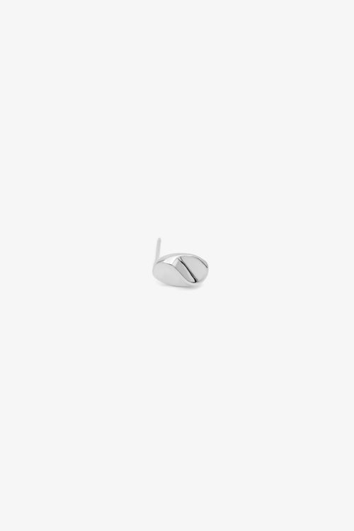 SŌU 925 純銀耳環 Contour Oval Stud | 橢圓凹凸耳環