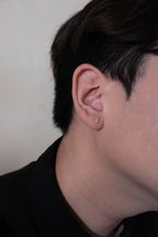 Line Spark Cross Stud