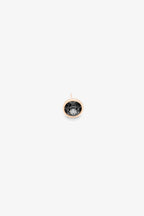 SŌU 醫療鋼銀針耳環 Noir Spark Earring | 黑寶石耳環(銀/玫瑰金色)