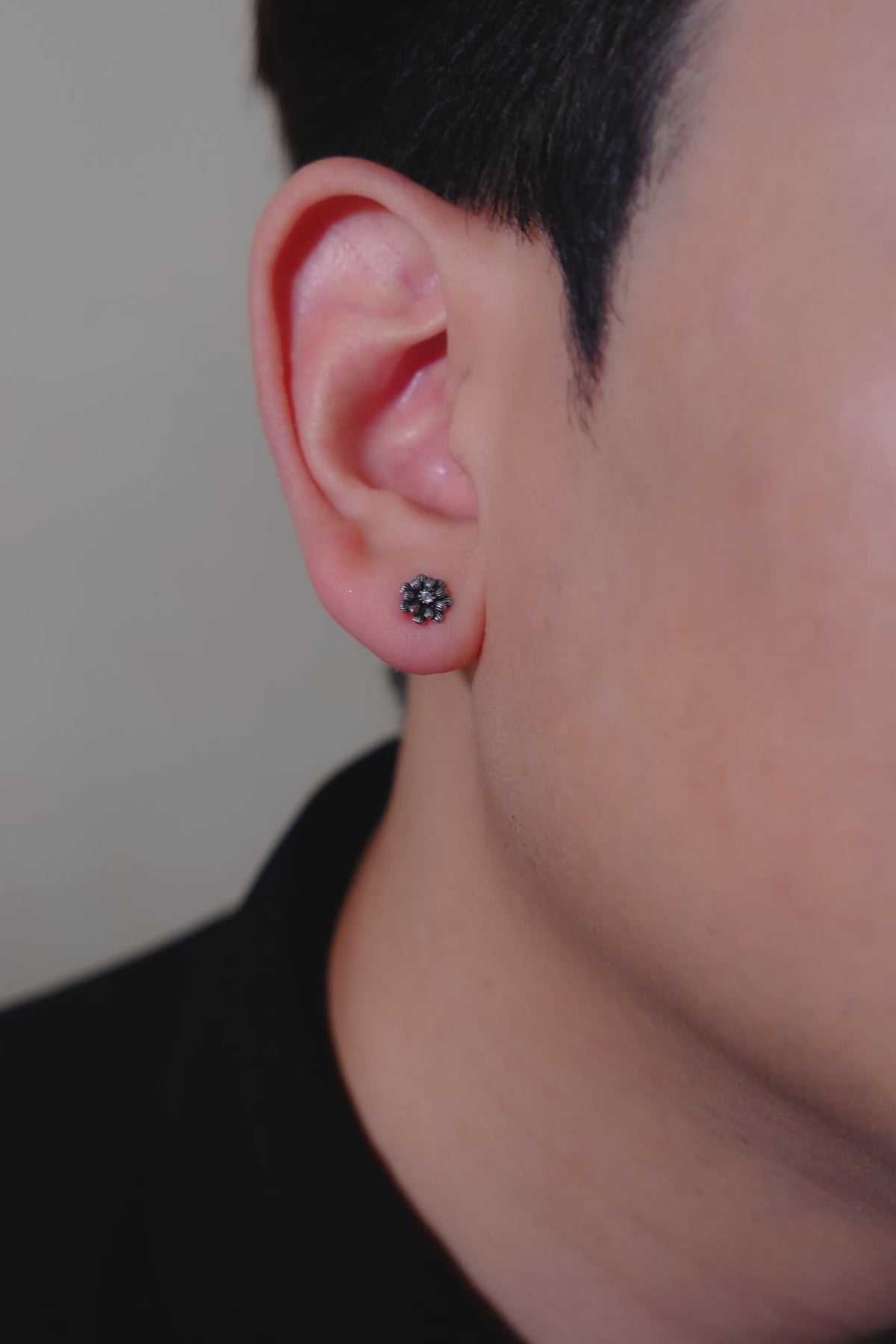 Vintage Flower Stud