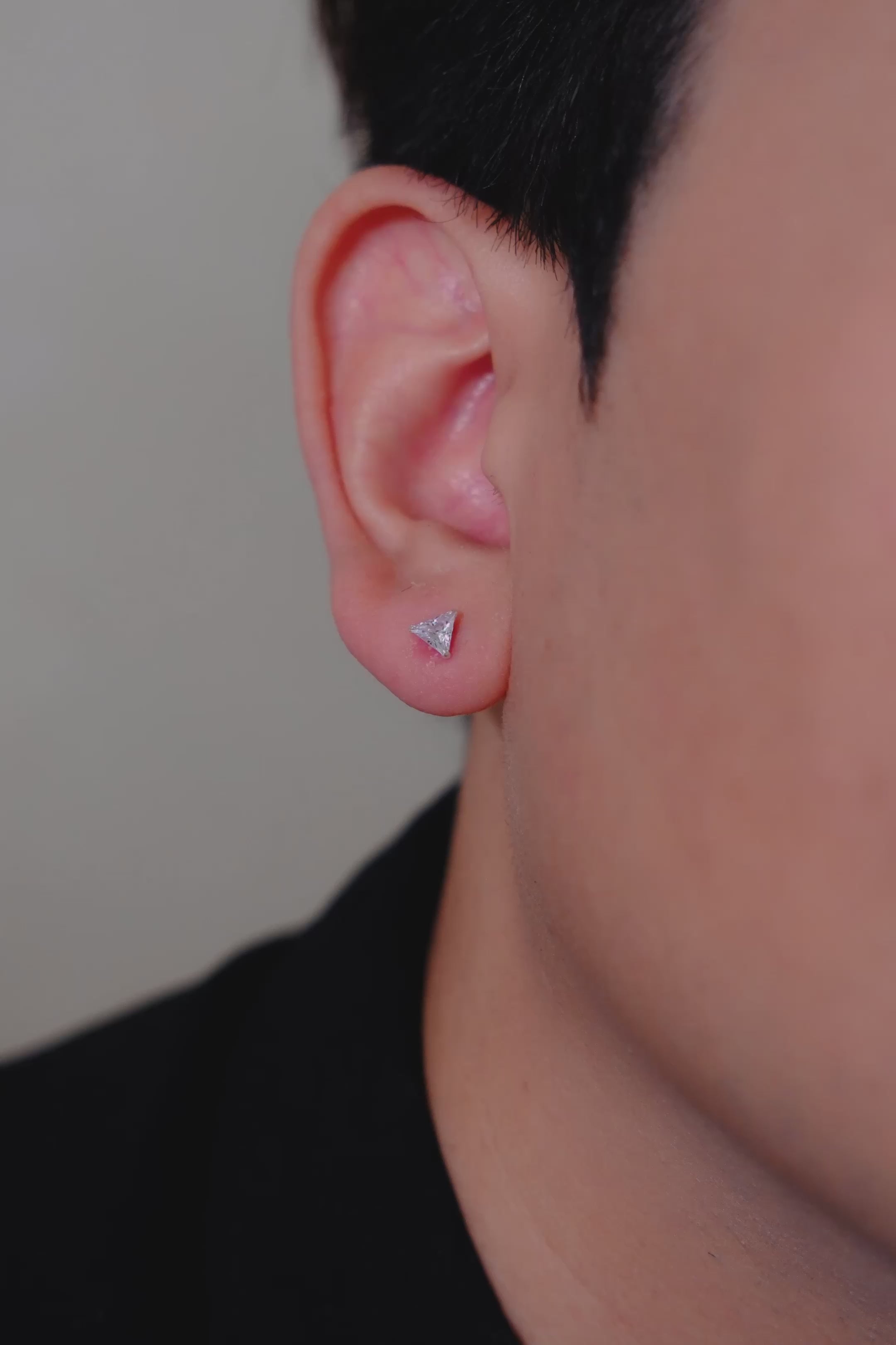Tri Crystal Stud