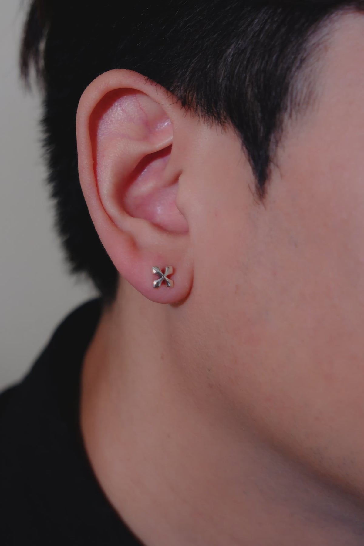 Cross Petal Stud